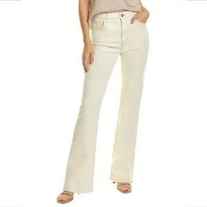 Current Elliott C/E Bentonite High rise flare jeans denim cream tan ivory new 31